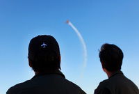 Air show over Davis Monthan AFB for The Air Force Heritage Flight Foundation