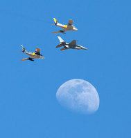 Air show over Davis Monthan AFB for The Air Force Heritage Flight Foundation