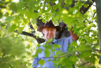 Art collector Forrest Fenn. Santa Fe, New Mexico