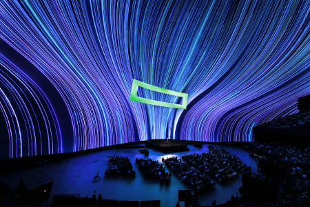 HPE Discover, the first keynote speech inside the Sphere in Las Vegas. 